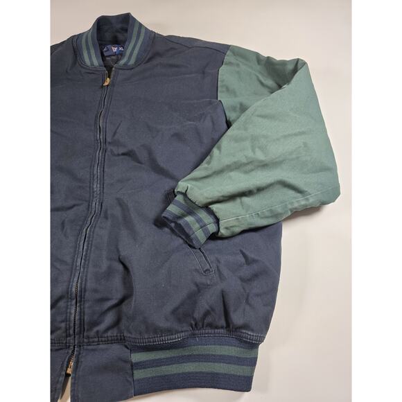 Vintage 90s Dickies Eisenhower Jacket Work Bomber Jacket Grunge Sz XL Green Blue - Picture 5 of 5